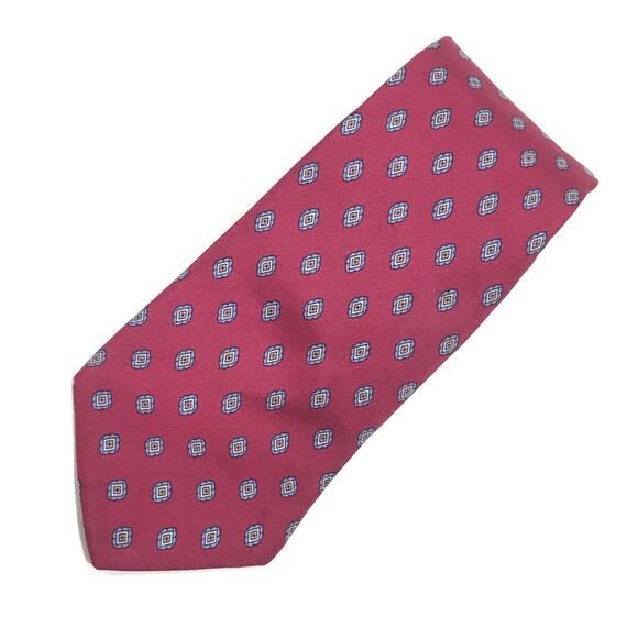 Vintage Christian Dior Tie, Red, Blue - Picture 1 of 5